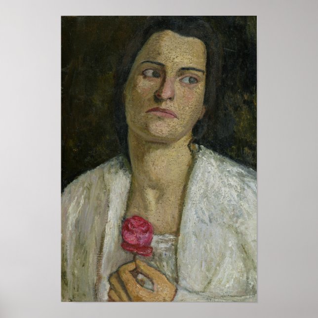 Sculptress Clara Rilke-Westhoff 1905 Poster (Framsidan)