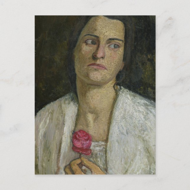 Sculptress Clara Rilke-Westhoff 1905 Vykort (Framsida)