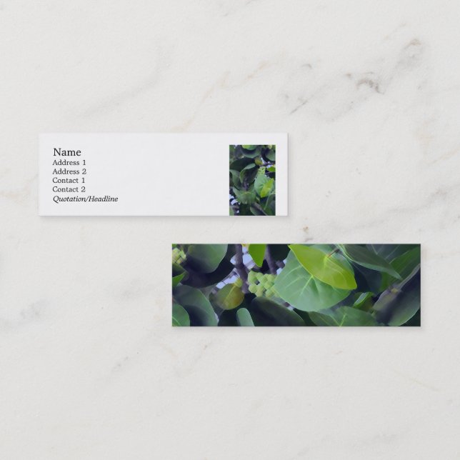 Sculptural Löv Mini Visitkort (Fram/baksida)