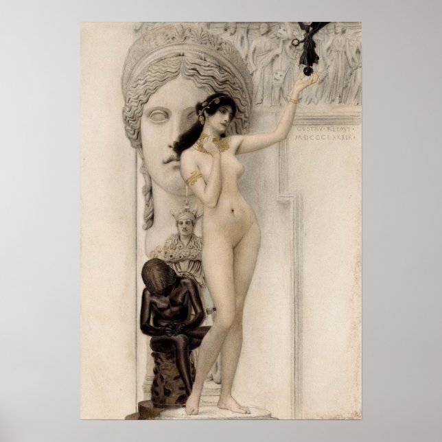 Sculpture - Gustav Klimt (1889) Poster (Framsidan)