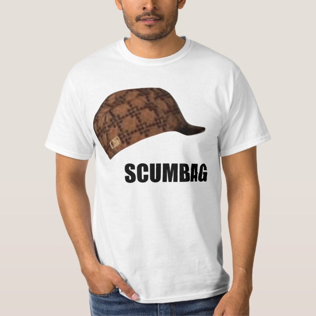 Scumbag Steve hatt Meme Tee Shirt (Framsida)