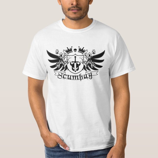Scumbag vapensköld t-shirt (Framsida)