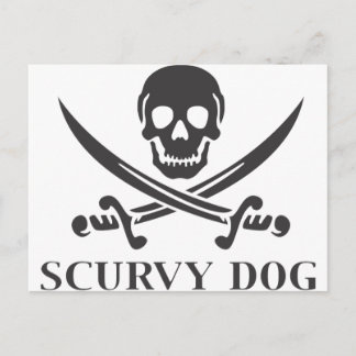 Scurvy Hund Vykort