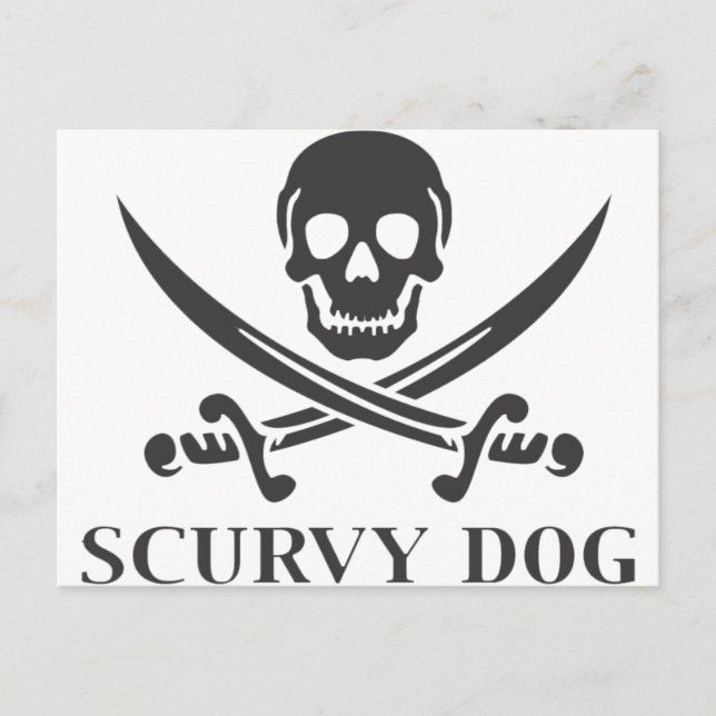 Scurvy Hund Vykort (Framsida)
