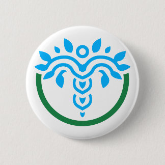 SCWELL-knapp. Emblem = ingen handskakning Knapp