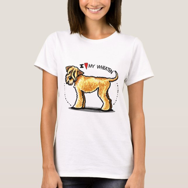 SCWT Wheaten Terrier Älskare T Shirt (Framsida)