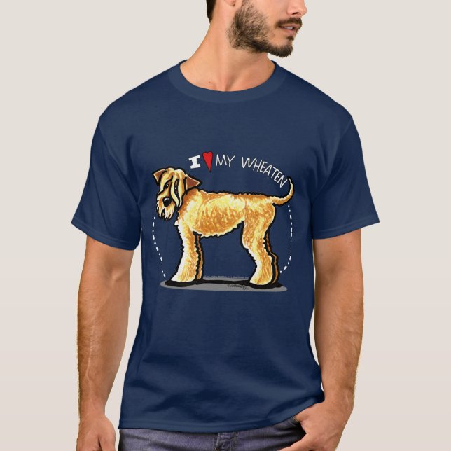 SCWT Wheaten Terrier Älskare T-shirt (Framsida)