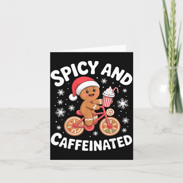 Scy And Caffeinated Gingerbread Funny Coffee Chris Kort (Framsida)