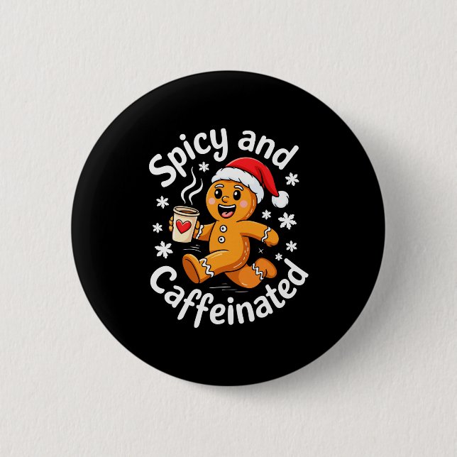 Scy And Caffeinated Shirt Men Women Gingerbread Ch Knapp (Framsida)