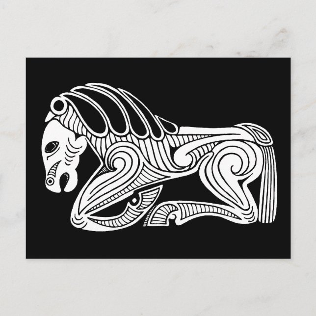 Scytiansk häst vykort (Framsida)