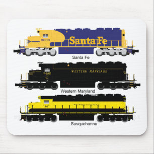 SD40 diesel- elektriska rörliga Mousepad Musmatta
