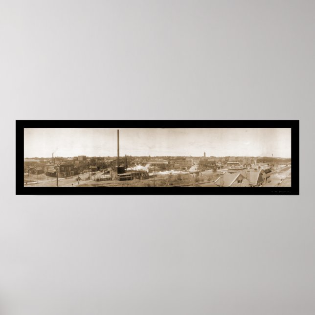 SD Center-foto 1908 med siouxfack Poster (Framsidan)