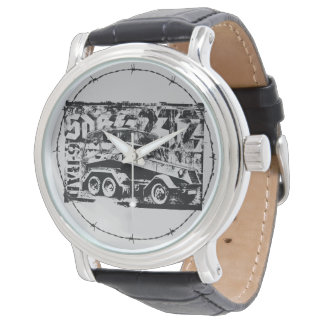 Sd.Kfz. 232 (6-radig) svart Vintage Armbandsur