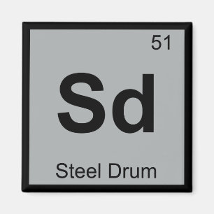 Sd - Ståltrommmelmusik Kemins periodiska system Magnet