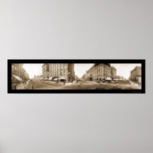 SD Streets-foto 1907 med siouxfack Poster