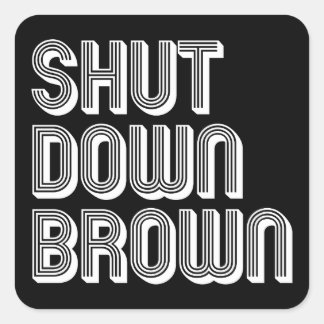 SDB-ruta Fyrkantigt Klistermärke