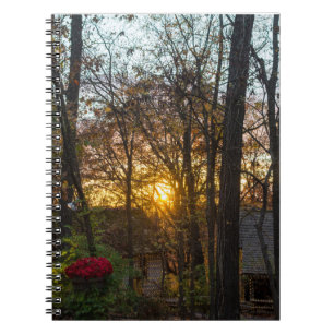 Sdc Skogen Sunset Anteckningsbok Med Spiral