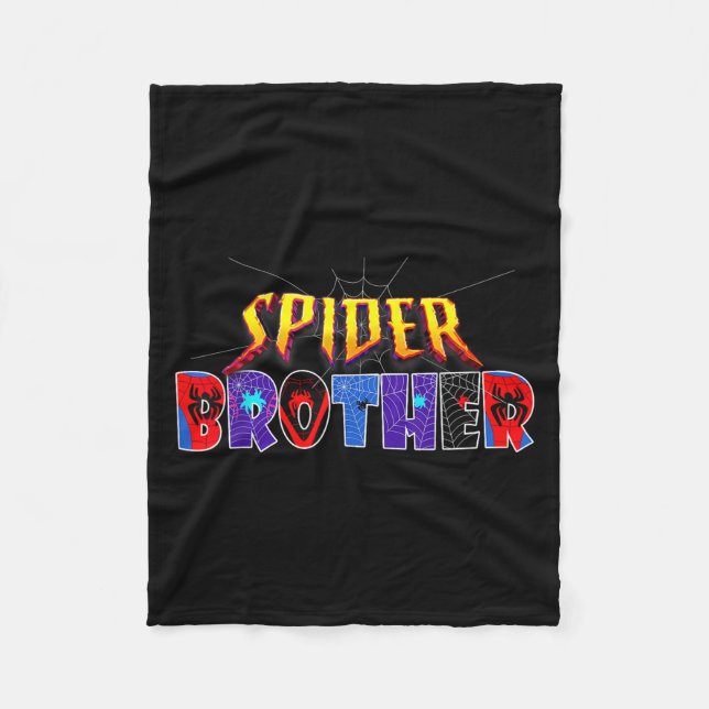 Sder Brother Shirt Birthday Family Funny Halloween Fleecefilt (Framsidan)
