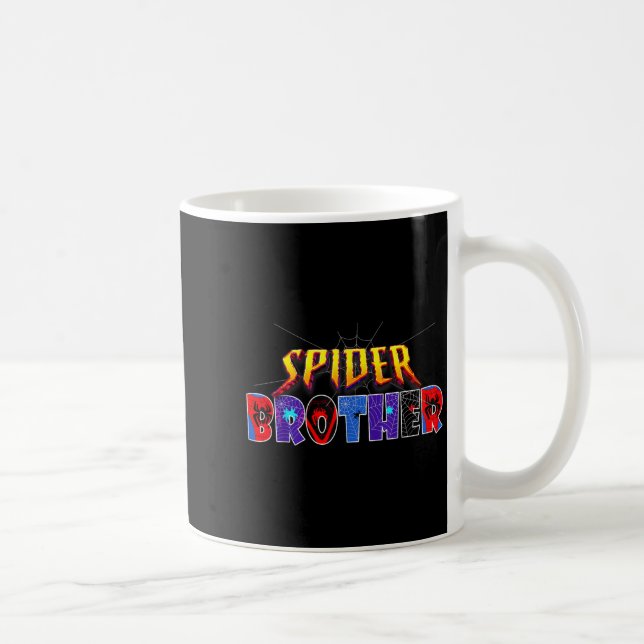 Sder Brother Shirt Birthday Family Funny Halloween Kaffemugg (Höger)