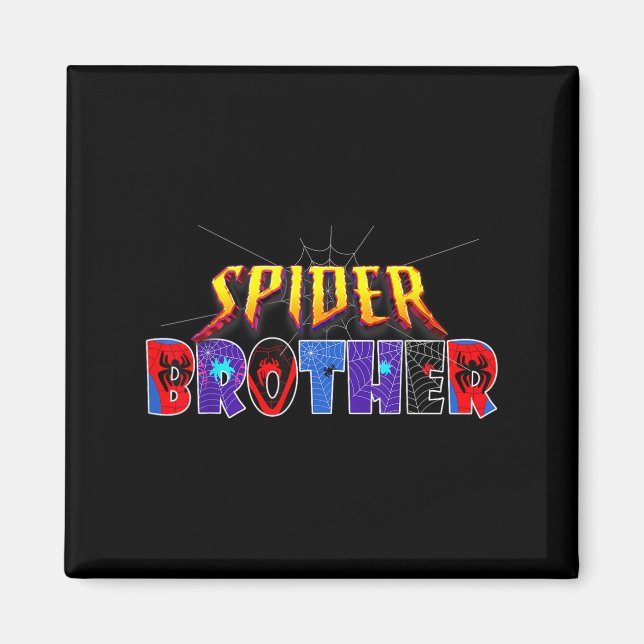Sder Brother Shirt Birthday Family Funny Halloween Magnet (Framsidan)