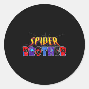 Sder Brother Shirt Birthday Family Funny Halloween Runt Klistermärke