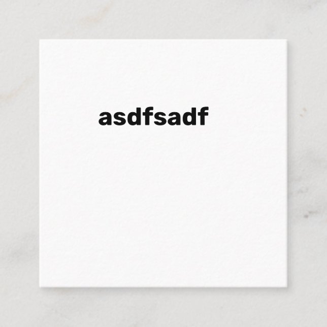 sdfsdf kvadratiskt affärskort fyrkantigt visitkort (Framsida)