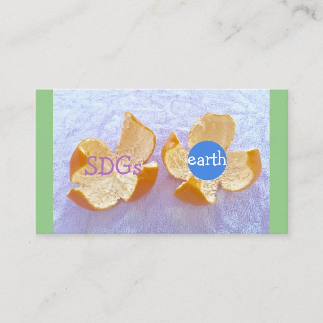 SDGs 地球環境　自然体 Visitkort (Framsida)