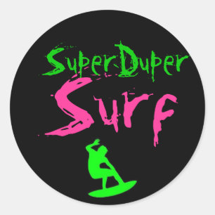 sds, SuperDuper, Surfa Runt Klistermärke