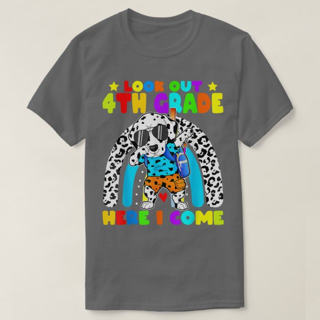 Se 4:e kanadagen Klass Cute Back to school T Shirt (Design framsida)