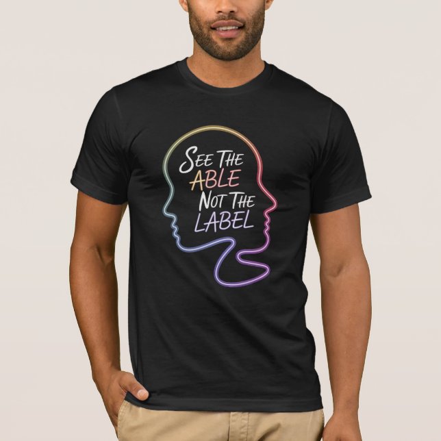 Se Able, inte etiketten T Shirt (Framsida)