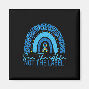 Se "Able not the Label Autism Awareness Puzzle" Magnet