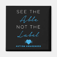 Se Able not the Label Autism Down Syndrome Aw