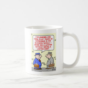 se aldrig en advokat kaffemugg