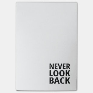 Se aldrig tillbaka inspirera typografi post-it block