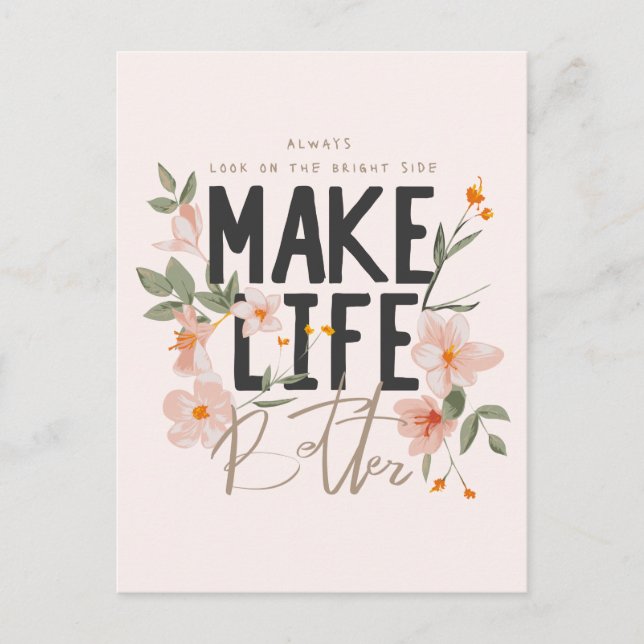 Se Alltid den Ljusa Sidan Vykort (Framsida)