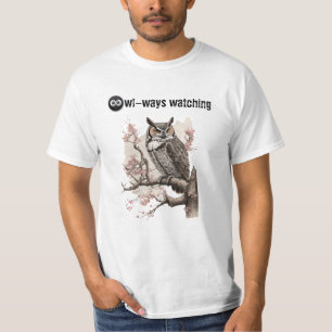 Se alltid roligt på Uggla Tshirt Design T Shirt