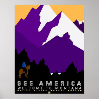 Se America Montana Poster