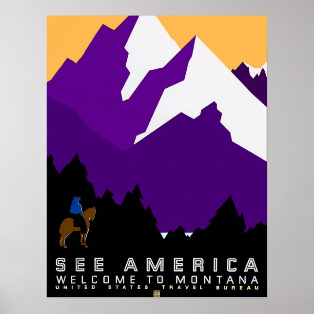 Se America Montana Poster (Framsidan)