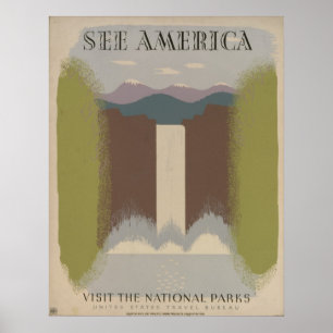 Se Amerika: Besök Parker Poster
