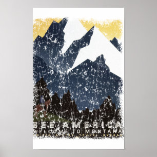 Se Amerika - Montana - nöd Poster