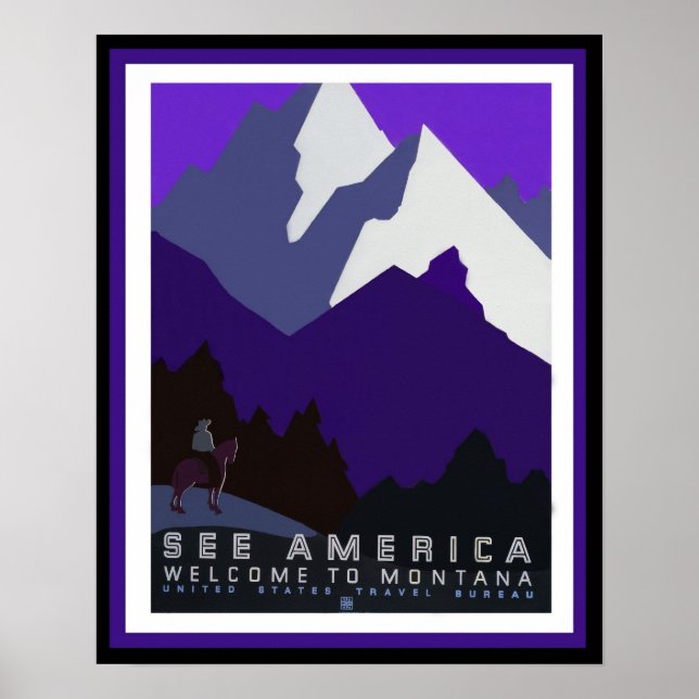 Se Amerika - Montana - WPA Poster Series45 (Framsidan)