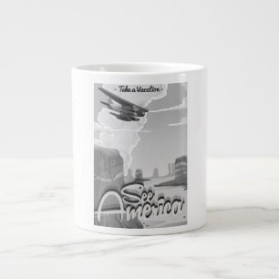 Se Amerika Vintage Tecknad Film Jumbo Mugg