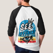 Se annorlunda retro långärmad t-shirt