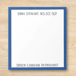 Se@@ Anpassningsbar SLP-anteckningsblock! Anteckningsblock