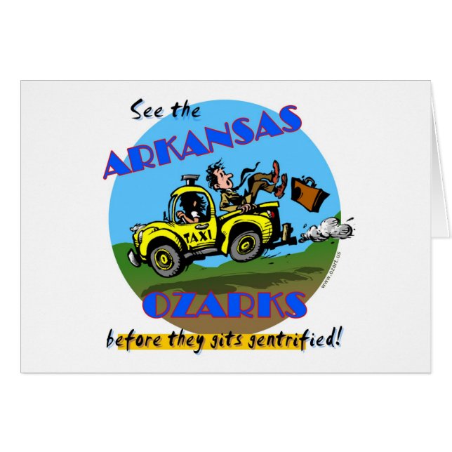 Se Arkansas Ozarks Hälsningskort (Framsidan Horizontal)
