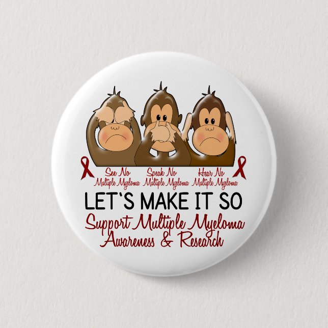 Se att att tala hör ingen åtskillig Myeloma 2 Knapp (Framsida)