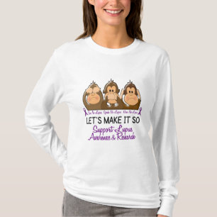 Se att att tala hör ingen Lupus 2 Tee Shirt