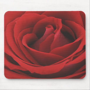 Se av en rik röd ros Mousepad för sammet Musmatta