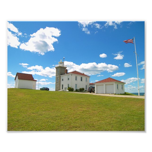 Se Backe fyr, Rhode island fotoutskrift Fototryck (Framsidan)