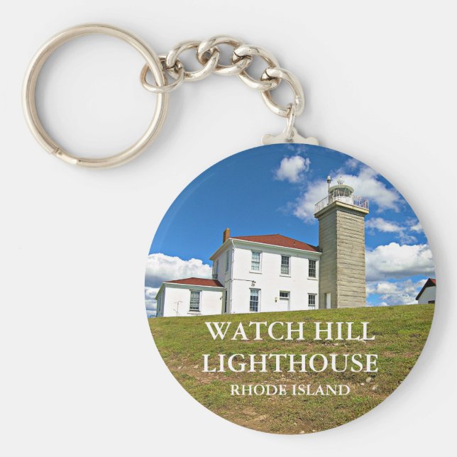Se Backe fyr, Rhode island Keychain Nyckelring (Framsidan)